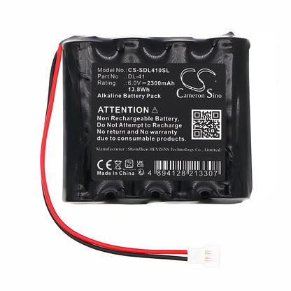 Replacement Battery for DoorLock DL-41 – Door Lock – 2300mAh / 6V