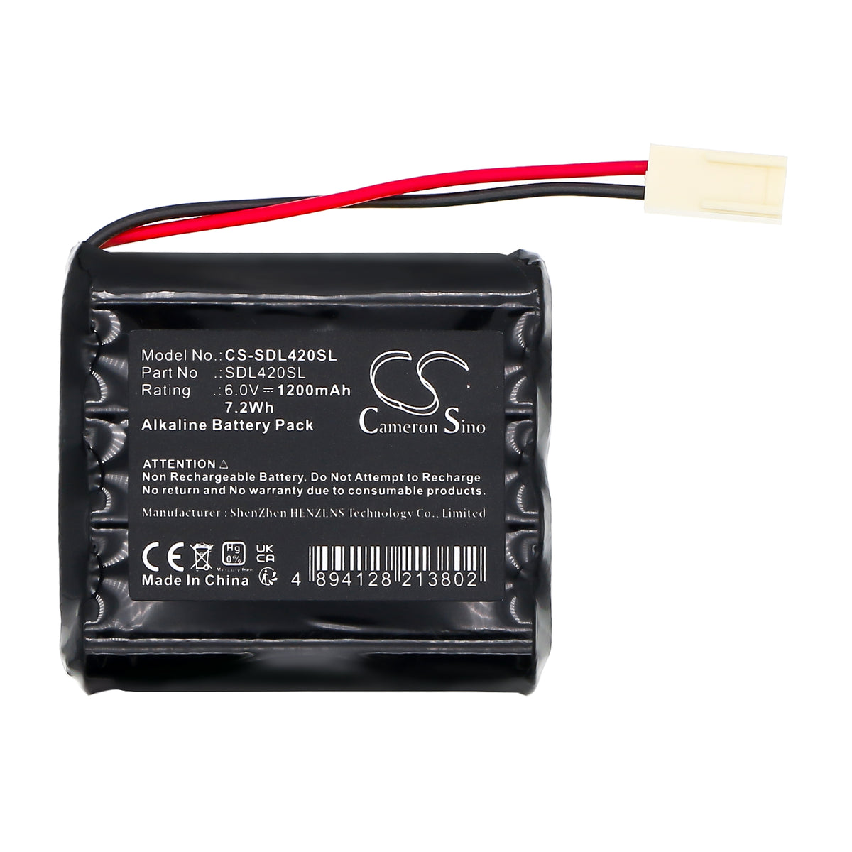 Replacement Battery for Generic 132 100556 – Door Lock – 1200mAh / 6V