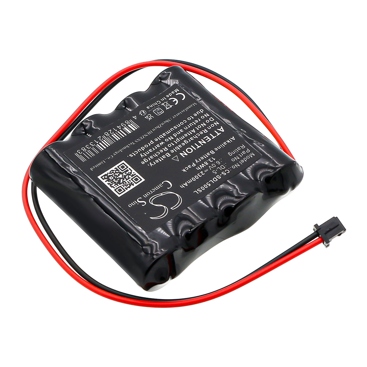 Replacement Battery for NABC | Saflok | Room Safe | Zoro | Vanguard | KeyLock HTL3 – Door Lock – 2300mAh / 6V