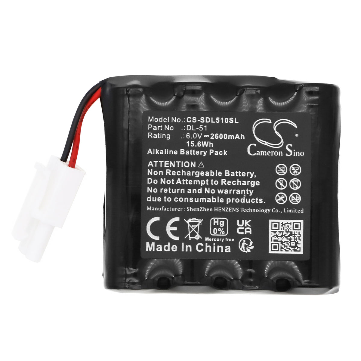 Replacement Battery for SAG Schlagbaum – Door Lock – 2600mAh / 6V