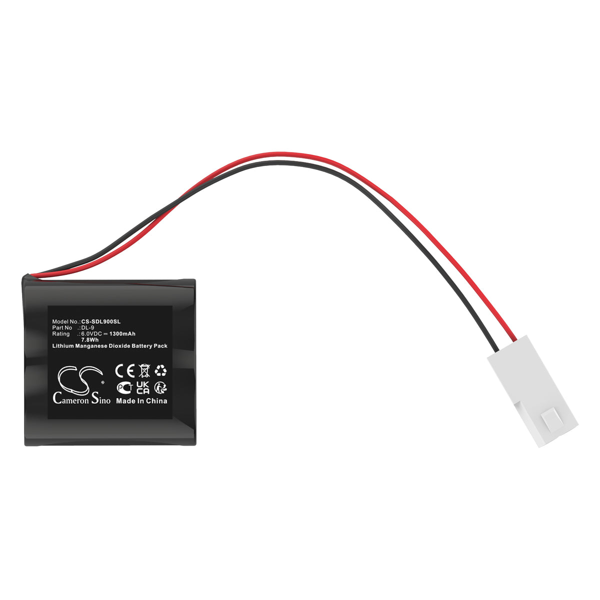 Replacement Battery for Saflok 20280 – Door Lock – 1300mAh / 6V