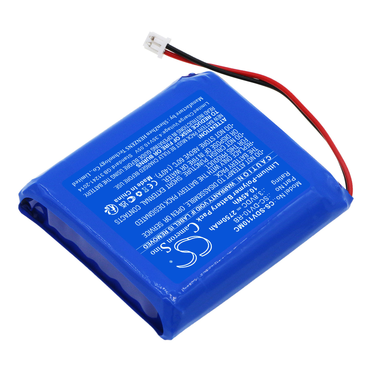 Replacement Battery for Pyle | PatrolEyes PRTPPBCM22BAT – Body Camera – 2750mAh / 3.8V