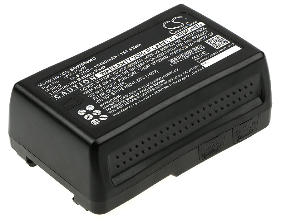 Replacement Battery for Sony | MEGA HDW-800P – Camera – 10400mAh / 14.8V - image 1