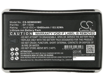 Replacement Battery for Sony | MEGA HDW-800P – Camera – 10400mAh / 14.8V