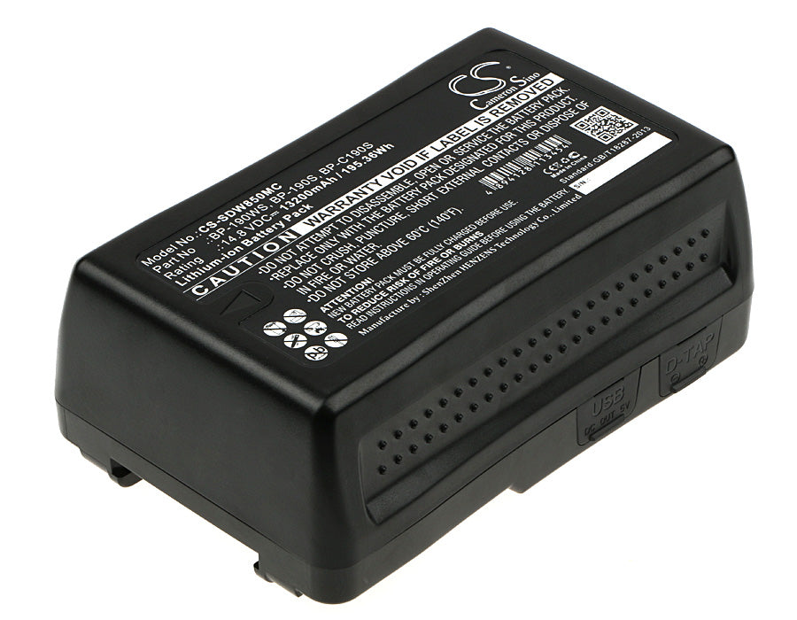 Replacement Battery for Sony | MEGA HDW-800P – Camera – 13200mAh / 14.8V