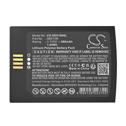 Replacement Battery for Shure ADX1M – Transmitters & Receiver – 500mAh / 3.7V