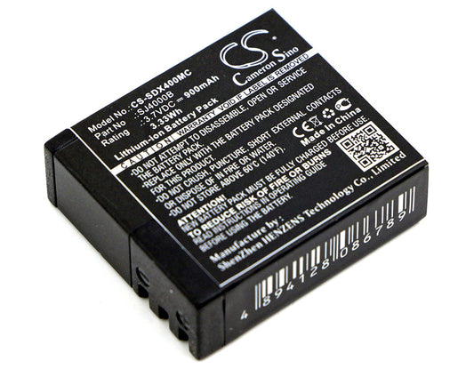 Replacement Battery for Evolveo  Sportcam A8 – Camera – 900mAh / 3.33Wh / 3.7V