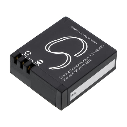 Replacement Battery for Cybernetik | Evolveo | SJCAM | FOREVER | EKO | SkyCam | Midland | MyPhone | Qumox | Eken UHD 4K – Camera – 900mAh / 3.7V