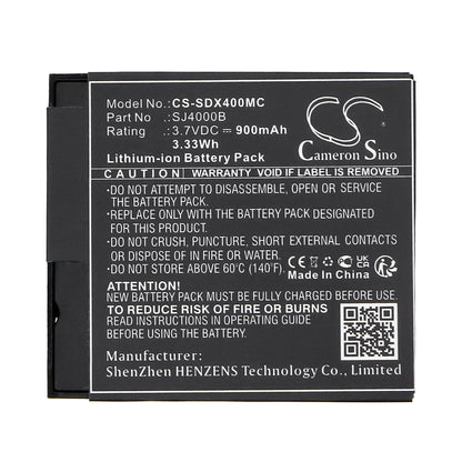 Replacement Battery for Cybernetik | Evolveo | SJCAM | FOREVER | EKO | SkyCam | Midland | MyPhone | Qumox | Eken UHD 4K – Camera – 900mAh / 3.7V