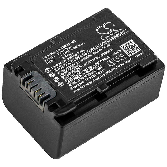 Replacement Battery for Sony FDR-AX40 – Camera – 900mAh / 7.3V