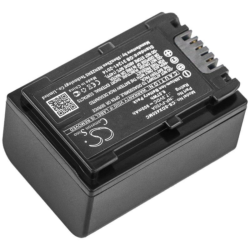 Replacement Battery for Sony FDR-AX40 – Camera – 900mAh / 7.3V
