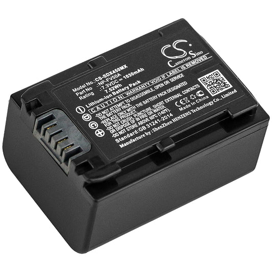 Replacement Battery for Sony FDR-AX40 – Camera – 1030mAh / 7.3V