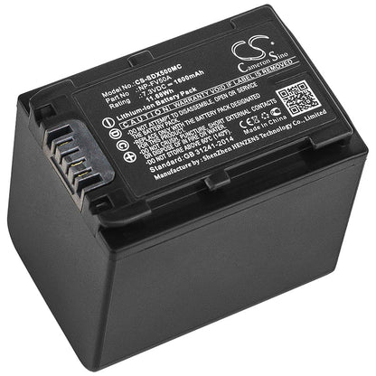 Replacement Battery for Sony  FDR-AX33 – Camera – 1600mAh / 11.68Wh / 7.3V