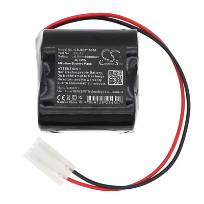 Replacement Battery for Alarm Lock | DoorLock 1U106 – Door Lock – 6000mAh / 6V