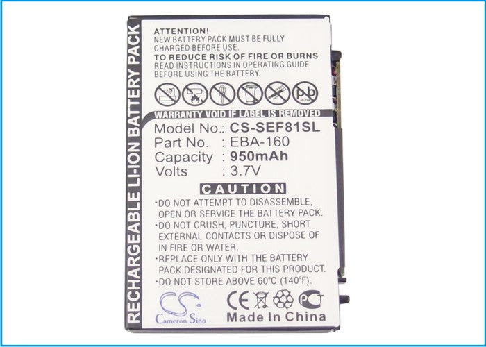 Replacement Battery for BenQ-Siemens EF81 – Mobile, SmartPhone – 950mAh / 3.7V - image 5
