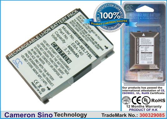 Replacement Battery for BenQ-Siemens EL71 – Mobile, SmartPhone – 600mAh / 3.7V - image 1