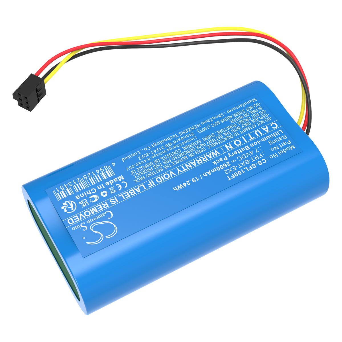 Replacement Battery for Stripelight FRT-EX – Flashlight – 2600mAh / 7.4V