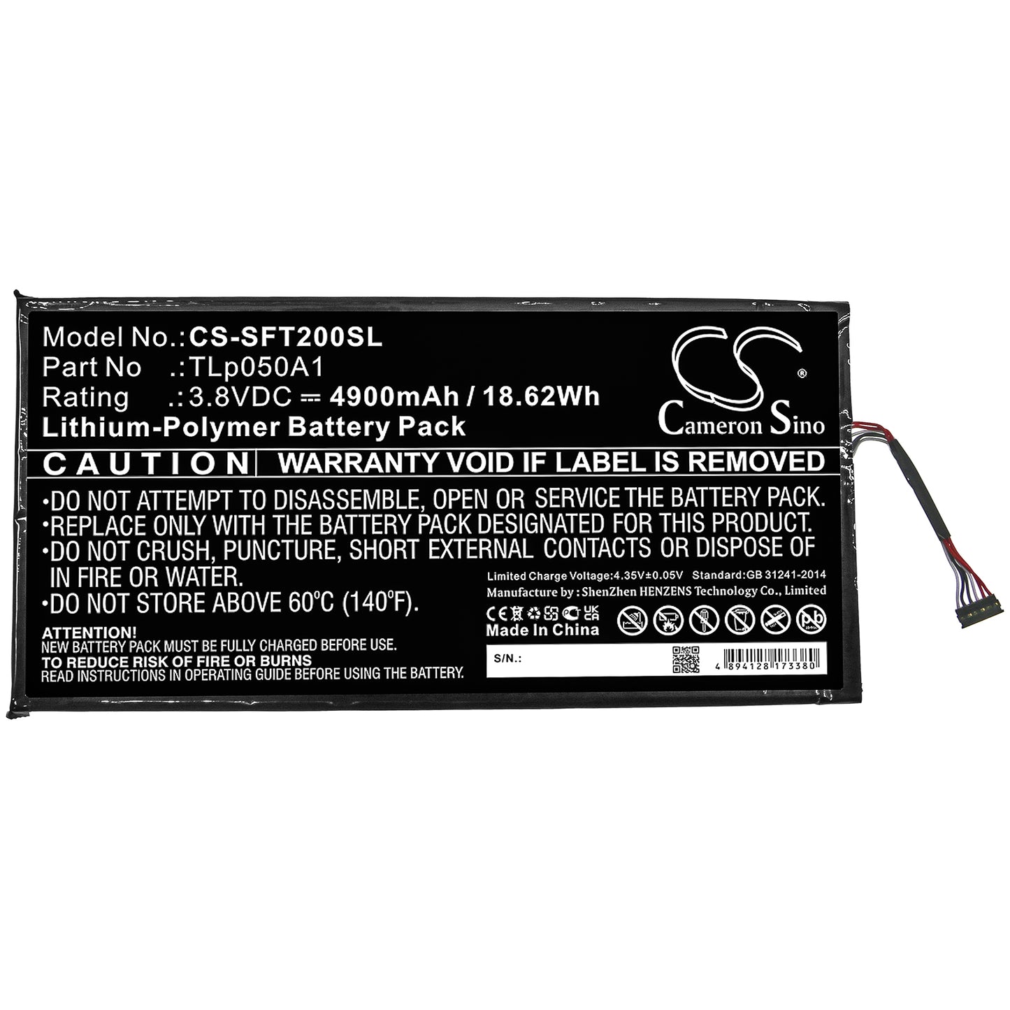 Replacement Battery for Safran | IDEMIA Morpho Tablet 2 – Tablet – 4900mAh / 3.8V - image 3