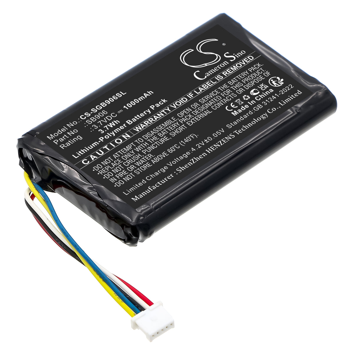 Replacement Battery for Shure MXW1X – Transmitters & Receiver – 1000mAh / 3.7V