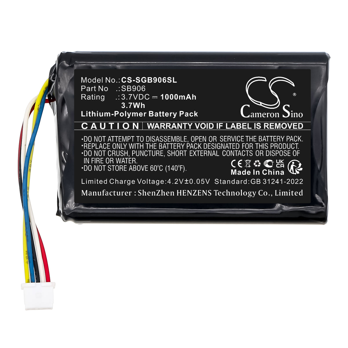 Replacement Battery for Shure MXW1X – Transmitters & Receiver – 1000mAh / 3.7V