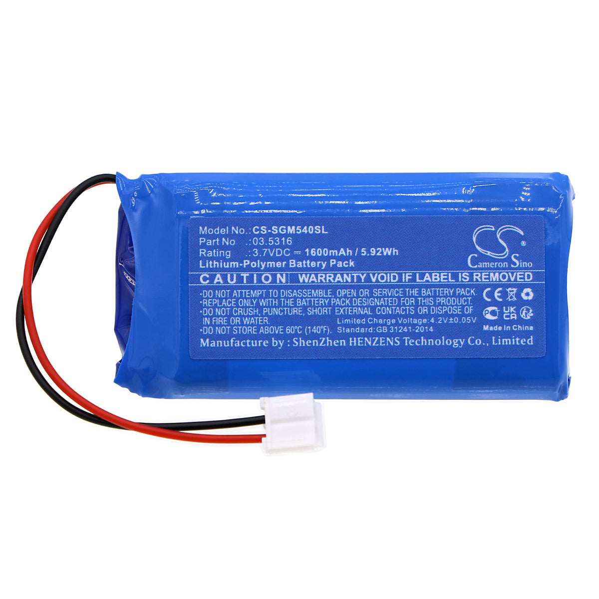 Replacement Battery for SCANGRIP Midiform – Flashlight – 1600mAh / 3.7V