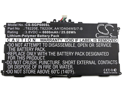 Replacement Battery for Samsung SM-P600 – Tablet – 6600mAh / 3.8V - image 3