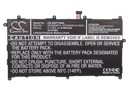 Replacement Battery for Samsung Galaxy Tab 8.9 – Tablet – 6100mAh / 3.7V