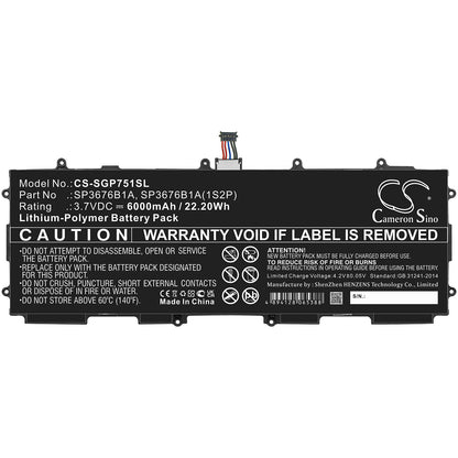 Replacement Battery for Samsung GT-P7510 – Tablet – 6000mAh / 3.7V - image 3