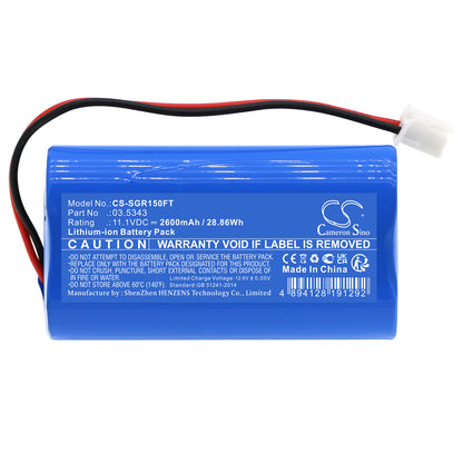 Replacement Battery for SCANGRIP VEGA 1500 C+R – Flashlight – 2600mAh / 11.1V