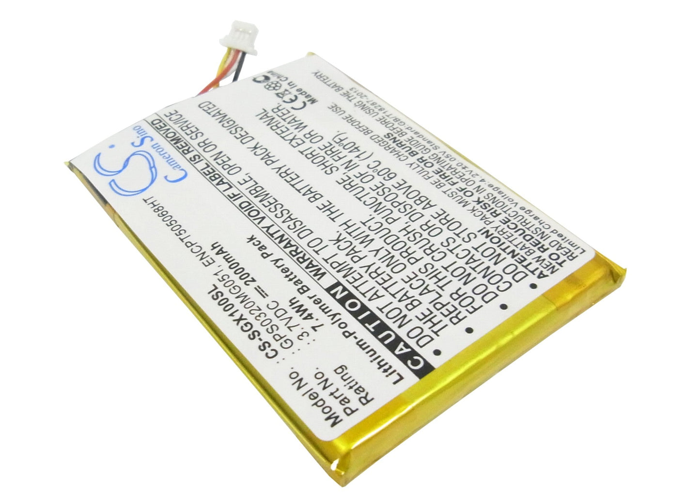Replacement Battery for SkyGolf  SkyCaddie Breeze SGX SGXW – GPS, Navigator – 2000mAh / 7.40Wh / 3.7V