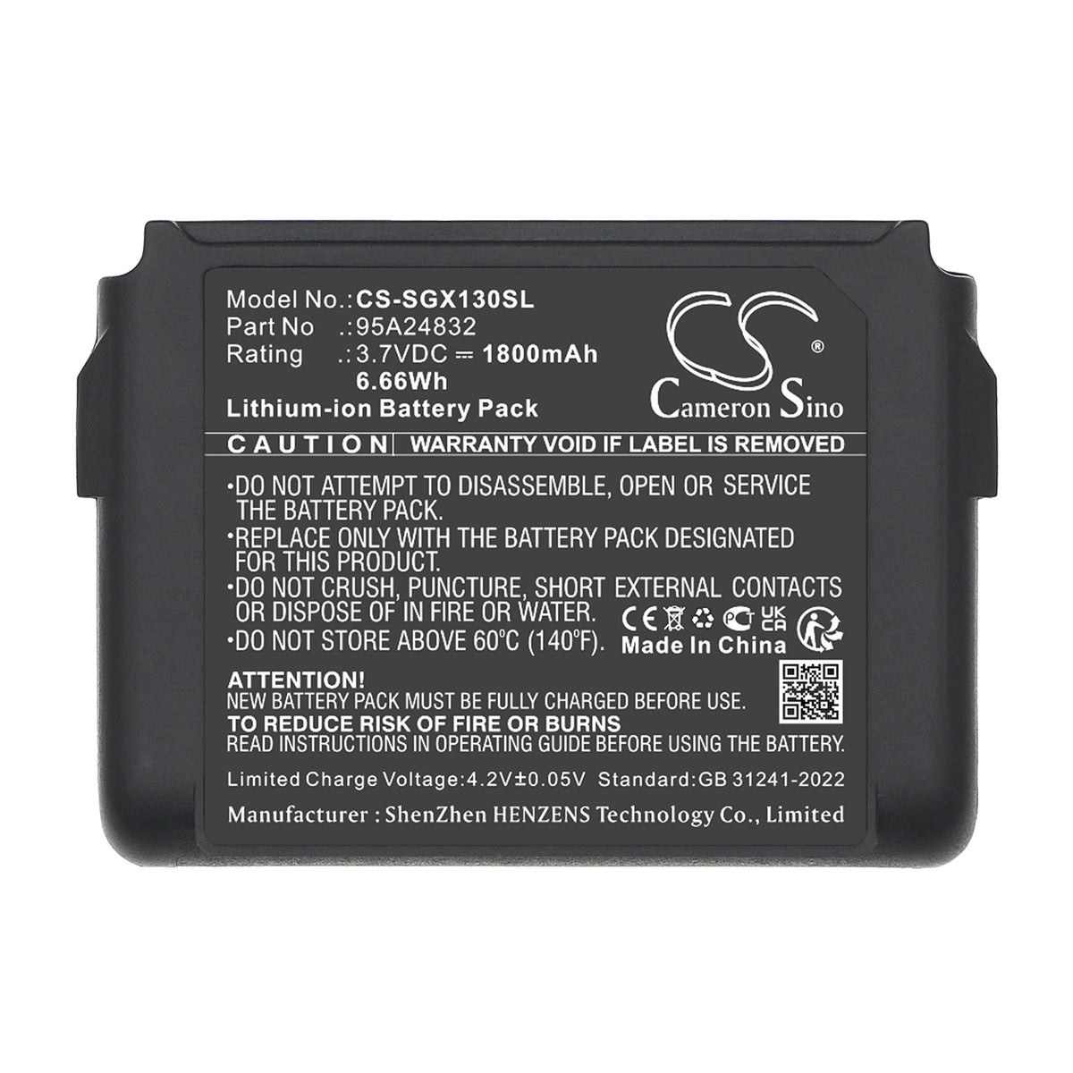 Replacement Battery for Shure ADX1 bodypack transmitter – Transmitters & Receiver – 1800mAh / 3.7V