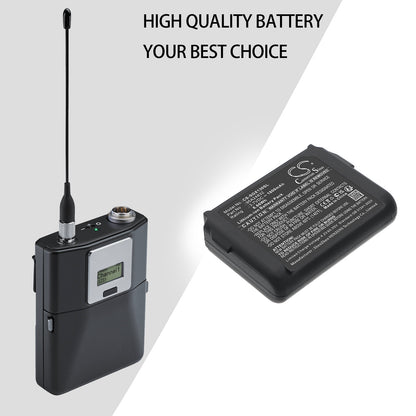 Replacement Battery for Shure ADX1 bodypack transmitter – Transmitters & Receiver – 1800mAh / 3.7V