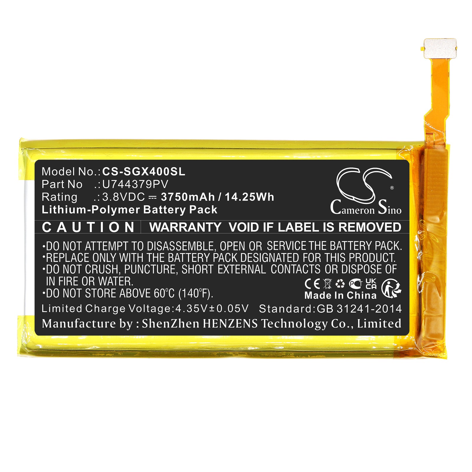 Replacement Battery for SkyGolf SkyCaddie SX400 – GPS, Navigator – 3750mAh / 3.8V - image 3