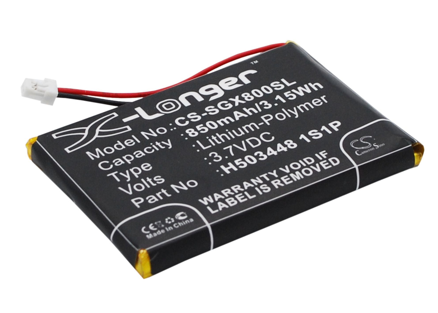 Replacement Battery for SkyGolf  SkyCaddie Aire – GPS, Navigator – 850mAh / 3.15Wh / 3.7V