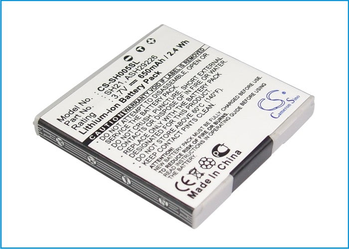 Replacement Battery for Sharp SH-02A – Mobile, SmartPhone – 650mAh / 3.7V - image 3
