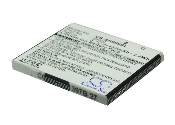 Replacement Battery for Sharp  SH902ISL – Mobile, SmartPhone – 650mAh / 3.7V