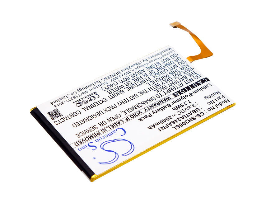 Replacement Battery for Sharp  306SH – Mobile, SmartPhone – 2040mAh / 7.75Wh / 3.8V