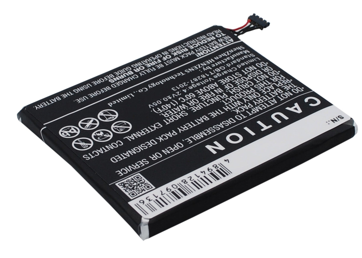 Replacement Battery for Sharp  SH530U – Mobile, SmartPhone – 1950mAh / 7.22Wh / 3.7V