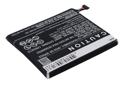 Replacement Battery for Sharp  SH530U – Mobile, SmartPhone – 1950mAh / 7.22Wh / 3.7V