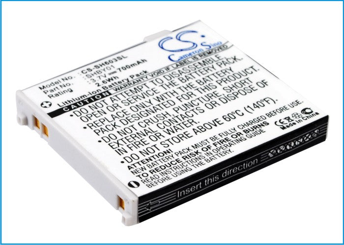 Replacement Battery for Sharp V603SH – Mobile, SmartPhone – 700mAh / 3.7V - image 4
