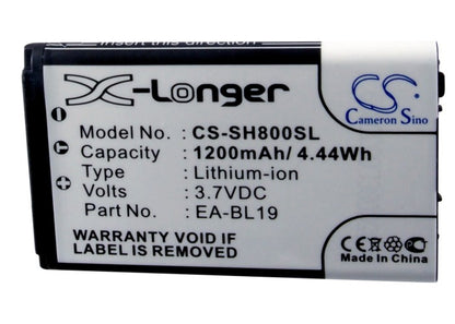 Replacement Battery for Sharp SH800M – Mobile, SmartPhone – 1200mAh / 3.7V - image 5