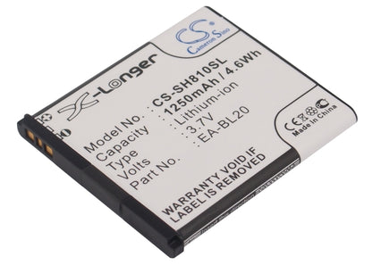 Replacement Battery for Sharp SH80iUC – Mobile, SmartPhone – 1250mAh / 3.7V - image 1