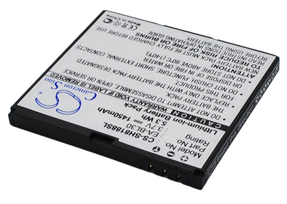 Replacement Battery for Sharp  SH8188U – Mobile, SmartPhone – 1450mAh / 3.7V