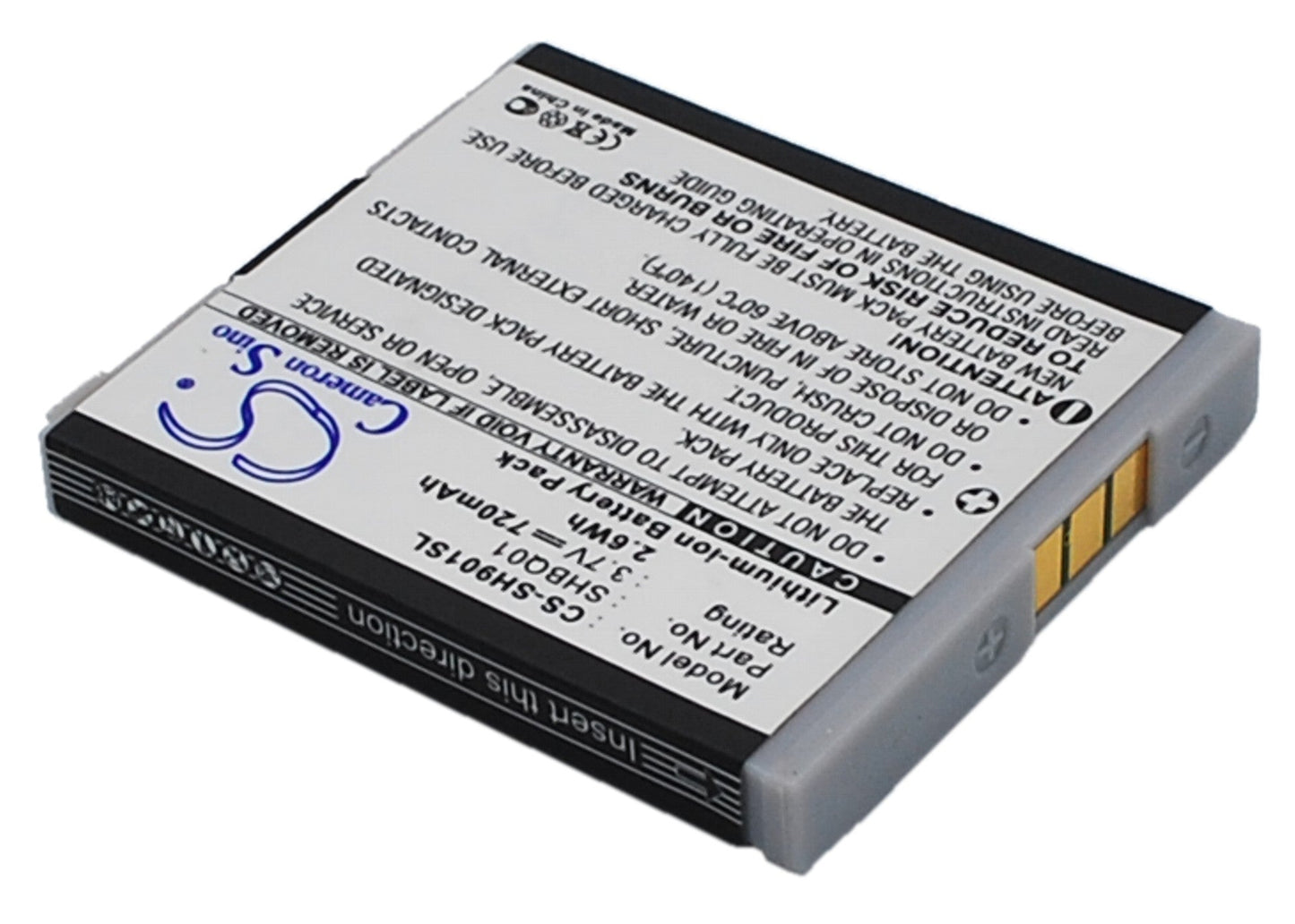 Replacement Battery for Sharp  SH05 – Mobile, SmartPhone – 720mAh / 3.7V