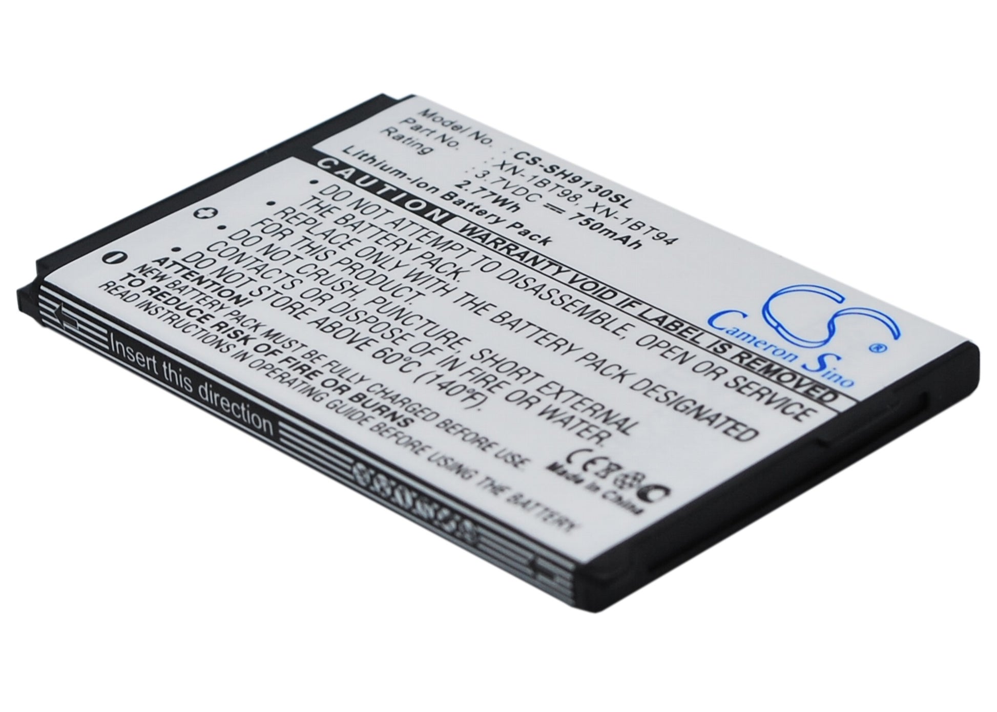 Replacement Battery for Sharp SHA 9130 – Mobile, SmartPhone – 750mAh / 3.7V - image 1