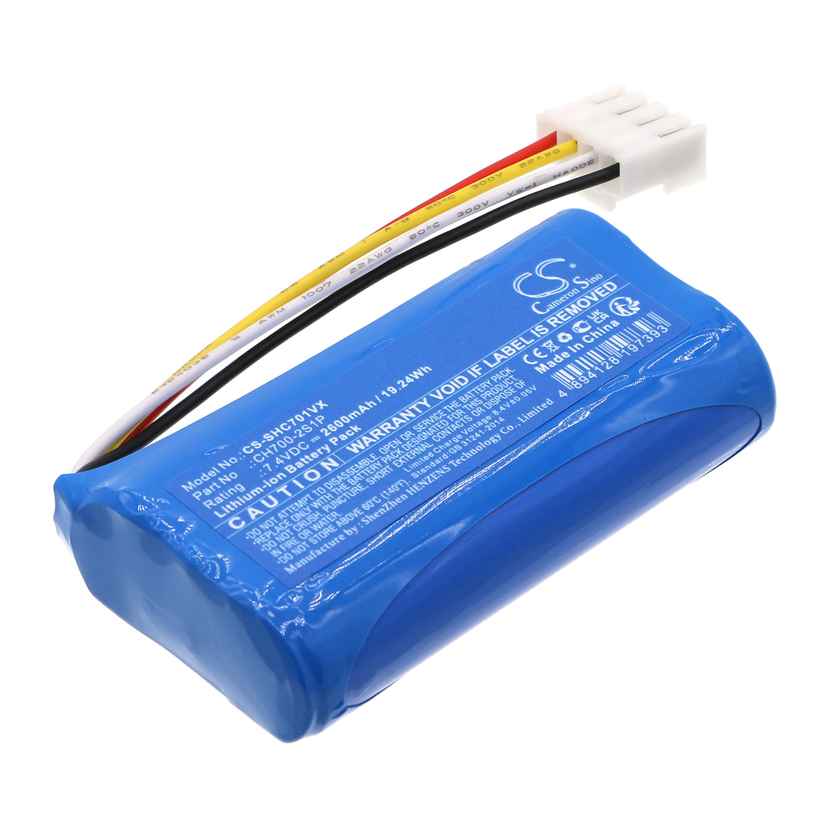 Replacement Battery for Shark CH700WM – Vacuum – 2600mAh / 7.4V