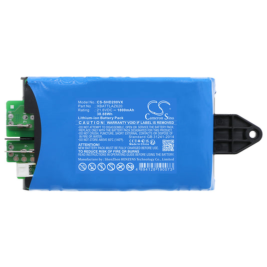 Replacement Battery for Shark  AW201, HydroVac Cordless Pro XL, Matrix Plus 2-in-1 Robot Vacuu, WD200, WD200C, WD201, WD201C, WD201QAQ, WD201QGY, WD2KT1, WD2UPG1 Vacuum – 1800mAh / 38.88Wh