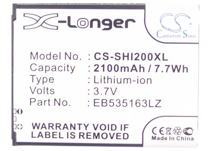 Replacement Battery for Samsung  Admire 4G – Mobile, SmartPhone – 2100mAh/7.7Wh / 3.7V