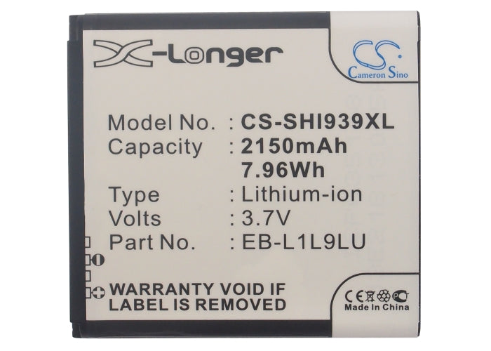 Replacement Battery for Samsung  Galaxy S3 Duos – Mobile, SmartPhone – 2150mAh/7.96Wh / 3.7V