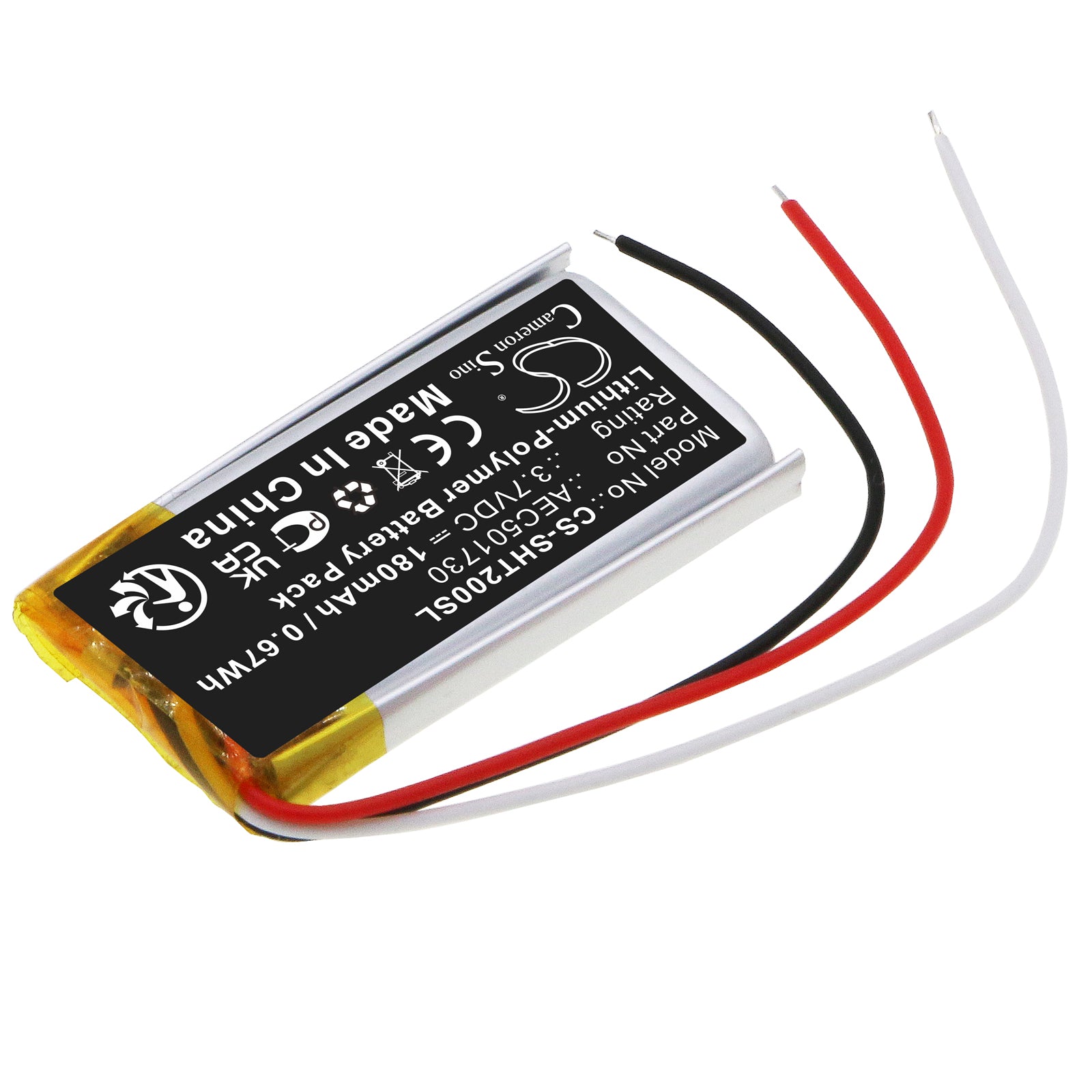 Replacement Battery for Shure RMCE-BT2 – Wireless Headset – 180mAh / 3.7V - image 2